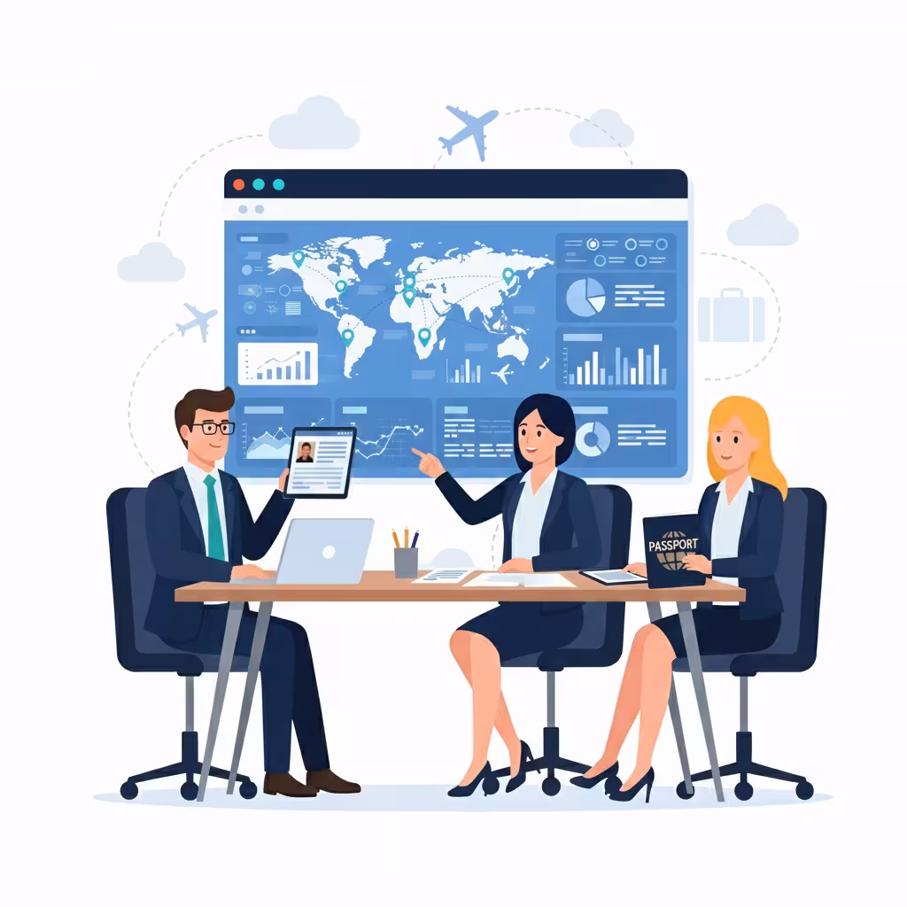 OY Consultant turizm danışmanlık ekibi - Turizm işletme belgesi ve ruhsatlandırma uzmanları ofiste çalışırken